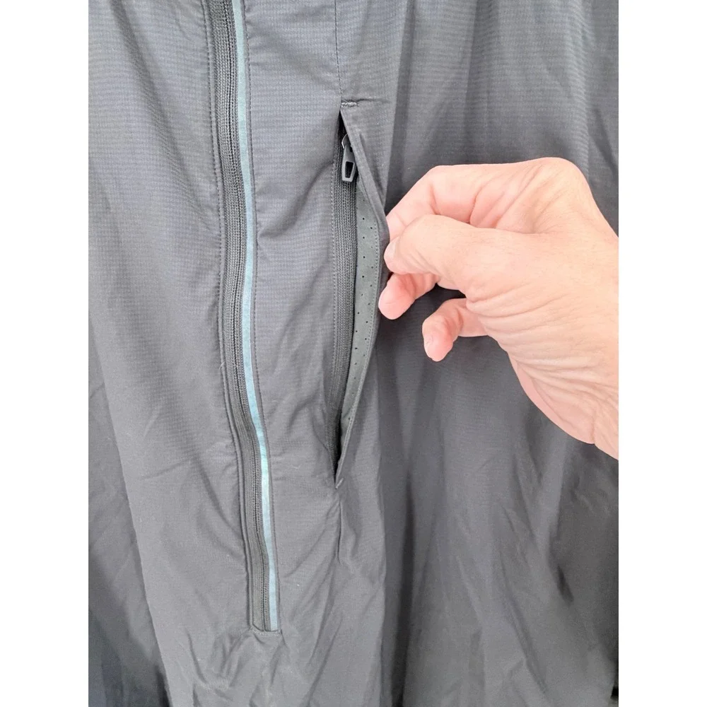 Lululemon Pullover Jacket Mens Grey Half Zip Lightweight Windbreaker Jacket Vent